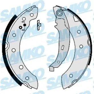 Колодки гальмівні (задні) Peugeot 106/206/306/Renault Clio/Laguna 93- (барабанні) (203.2x38) SAMKO 87130