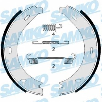 Тормозные колодки ручного тормоза SAMKO 88740
