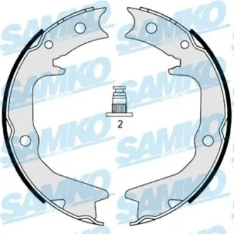 Колодки ручника Mitsubishi Eclipse 95-99/Galant 92-04 (167x32) SAMKO 88920