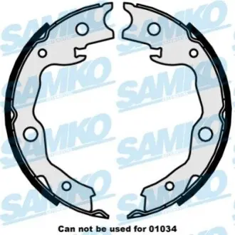 Колодки ручника Nissan X-Trail/Juke/Toyota RAV4/Mitsubishi Outlander II 07-12 (172x32) SAMKO 89870