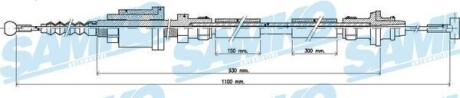 Трос зчеплення SAMKO C0251C