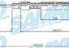 Трос ручного гальма.r. MEGANE II 2020/1080 tarcze SAMKO C0715B (фото 1)