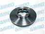 Диск тормозной TRANSIT 06- 2.3 16V 2.4 TDCI wentylowana SAMKO (F1016V) изображение 1