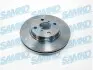 Диск гальмівний (передній) Toyota Yaris 1.0-1.5 10- (258x22) SAMKO (T2047V) зображення 1
