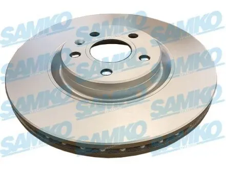 Диск гальмівний (передній) Volvo S60 II/III/S90 II/V90 II/XC60 II 16- (322x28) (з покрит.) (вентил.) SAMKO V1033VR