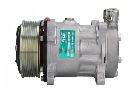 Компресор кондиціонера 12В CASE IH 120 2WD, 120 4WD, 130 2WD, 130 4WD, 140 2WD, 140 4WD, 155 2WD, 155 4WD, 175 2WD, 175 4WD, 190 2WD, 190 4WD NEW HOLLAND TM 115, TM 120, TM 130, TM 135, TM 140 SANDEN SD7H158103