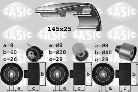 Комплект ГРМ VW T6 2.0TDI, 15-, 62/75/84/110kw, CXGA/CAAB/CXGB/CXHB/CXFA/CXHA/CAAA/CXGA SASIC 1756087 (фото 1)