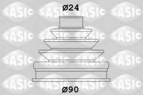 Пильник ШРКШ (зовнішній) VW Passat/B5/Audi A6 1.9-2.5TDI (24x90x90) SASIC 1906047