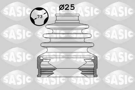 Гумовий пильовик шарніра Внутрішн/передн (fi: 25/73) HONDA CIVIC IX, CIVIC VIII OPEL CORSA D, CORSA E 1.4-2.2D 09.05 SASIC 1906083
