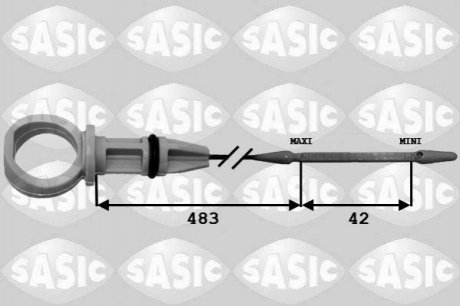 Щуп уровня масла Citroen Berlingo / Peugeot Partner 1.6 HDI 08 - SASIC 1940003 (фото 1)