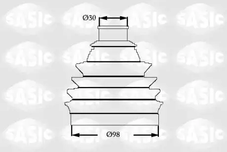 Пыльник приводного вала SASIC 2933063
