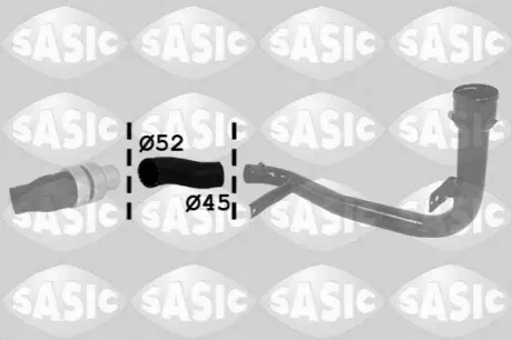 Патрубок інтеркулера Fiat Ducato/Peugeot Boxer 2.2D/2.2HDi 06 SASIC 3330055