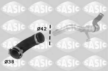 Патрубок интеркулера FORD MONDEO IV 1,8TDCI (KRÓTKI) SASIC 3336214