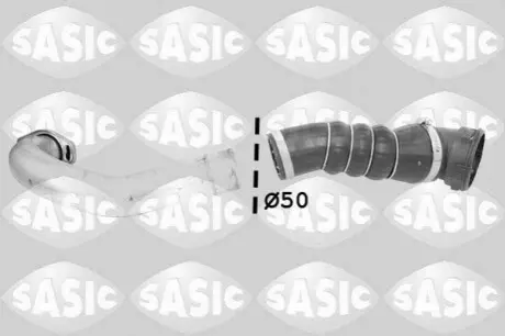 Патрубок інтеркулера BMW 5 (E60) 05-09 M47/N47 (R) SASIC 3336298