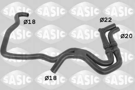 Шланг радіатора SASIC 3404197