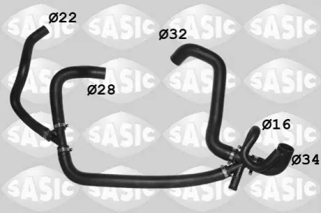 Шланг радіатора SASIC 3406509