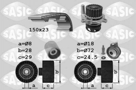 Комплект ГРМ SASIC 3906062