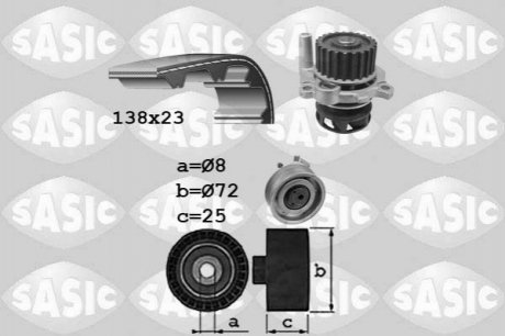 Комплект ГРМ SASIC 3906091