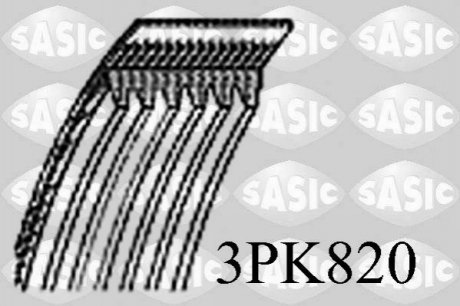 Автозапчасть SASIC 3PK820 (фото 1)