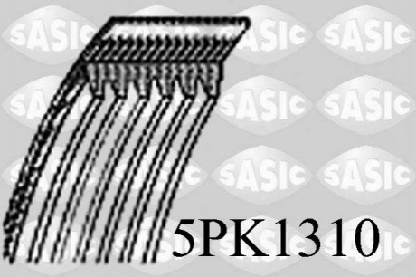 Ремень генератора MB A-Class 1.6/1.8/2.0 CDI 04-12 SASIC 5PK1310 (фото 1)