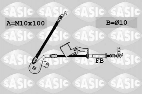 Тормозной шланг SASIC 6600029