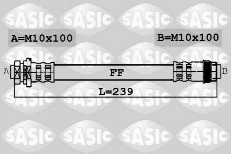 Тормозной шланг - (4806G5) SASIC 6600033