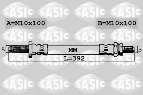 Тормозной шланг SASIC 6606001 (фото 1)