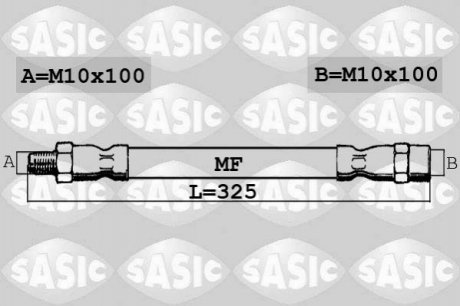 Тормозной шланг SASIC 6606037