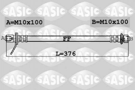 Гальмівний шланг SASIC 6606053 (фото 1)