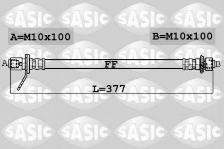 Тормозной шланг SASIC 6606054 (фото 1)