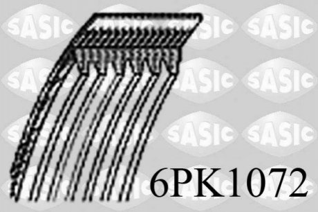Автозапчастина SASIC 6PK1072