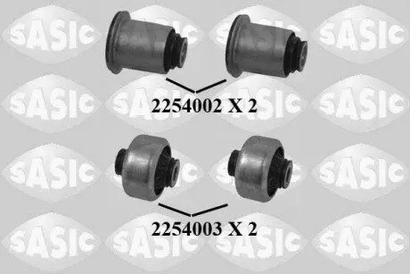 Ремкомплект важеля передн MERCEDES CITAN (MPV), CITAN MIXTO (DOUBLE CABIN), CITAN/MINIVAN (W415) RENAULT CAPTUR I, GRAND SCENIC II, KANGOO BE BOP, KANGOO EXPRESS, KANGOO II 0.9-Electric 11.02 SASIC 7964001S
