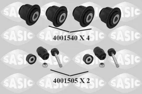 Ремкомплект підвіски Лів/Прав передн RENAULT CLIO II, KANGOO, KANGOO EXPRESS, THALIA I 1.2-Electric 08.97 SASIC 7964003S