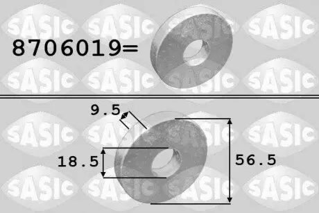 Автозапчасть SASIC 8706019