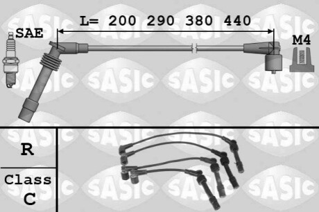 Проволока зажигания, набор SASIC 9286002