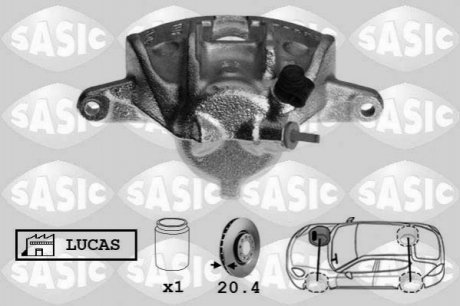 Тормозной суппорт - (4401A9, 441070) SASIC SCA0089