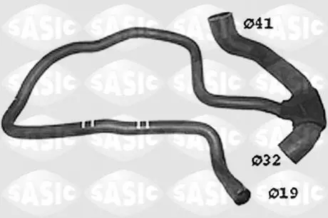 Патрубок системы охлаждения SASIC SWH6720