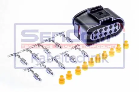 Електричний роз’єм, кількість контактів: 10, ремкомплект, AUDI SEAT SKODA VW AUDI A3 VW GOLF IV, LT 28-35 II, LT 28-46 II, NEW BEETLE, TRANSPORTER T4 09.95-07.06 SenCom CS20475
