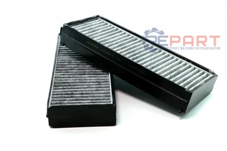 Салонный фильтр Huyndai Santa Fe I, Sonata IV, Trajet, 01-08, (2 шт), угольный SHAFER SAK896S
