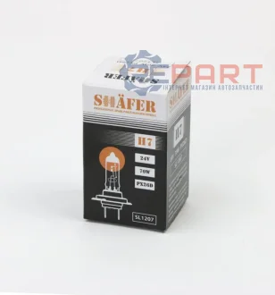 Лампа H7 24V 70W PX26d SHAFER SL1207