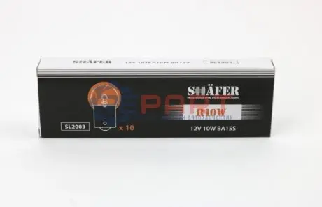 Лампа R10W 12V 10W BA15S T16 SHAFER SL2003