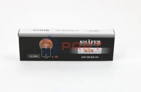 Лампа R5W 24V 5W BA15s SHAFER SL2204