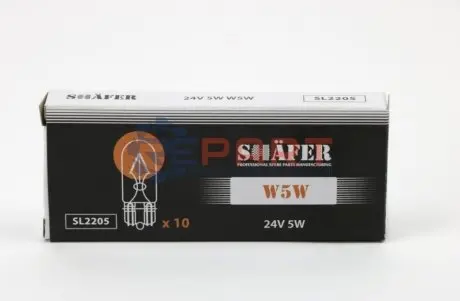 Лампа 24V 5W W5W SHAFER SL2205 Купити в Україні