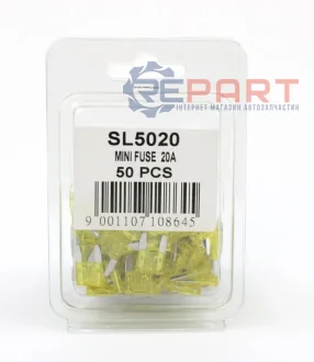 Запобіжник плоский Mini 20A SHAFER SL5020