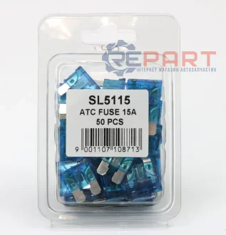 Запобіжник плоский прозорий 15A SHAFER SL5115