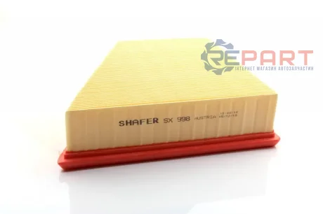 Фільтр повітряний VW Polo, Fabia I, II, Rapid, Roomster, Ibiza III, IV, Toledo, 1.2-1.4, 10 SHAFER SX998