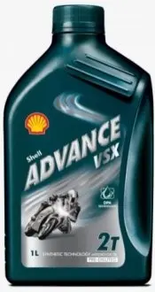 1л Advance VSX2 2T масло полусинт. для 2-такт. двигатель. JASO FC, ISO-L-EGC, API TC JASO FD, ISO-L-EGD, API TC SHELL 550028470