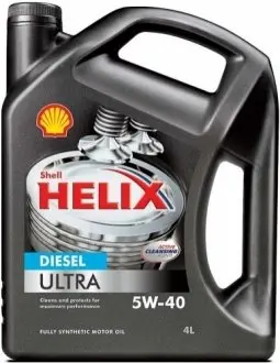 Мастило двигуна Shell Helix Diesel Ultra 5W40 4L SHELL 550040549