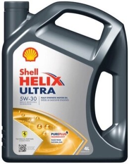 Масло моторное. Helix Ultra SAE 5W-30 (Канистра 4л)) SHELL 550046268