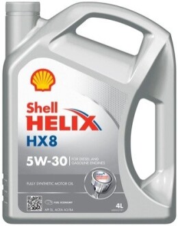 Helix HX8 Synthetic 5W-30, 4L (x4) SHELL 550052835